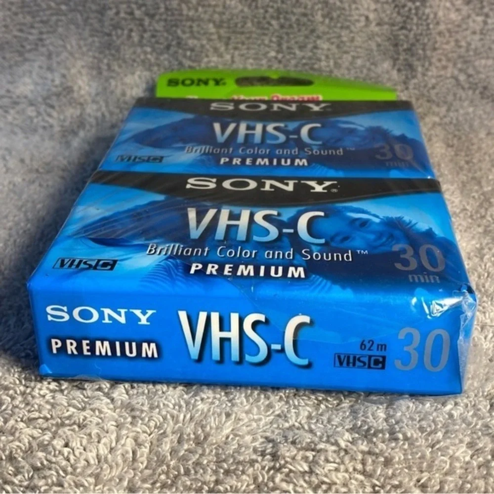 New Sony VSH-C 30 Minute Tapes premium Set‎ Of (2) Tapes